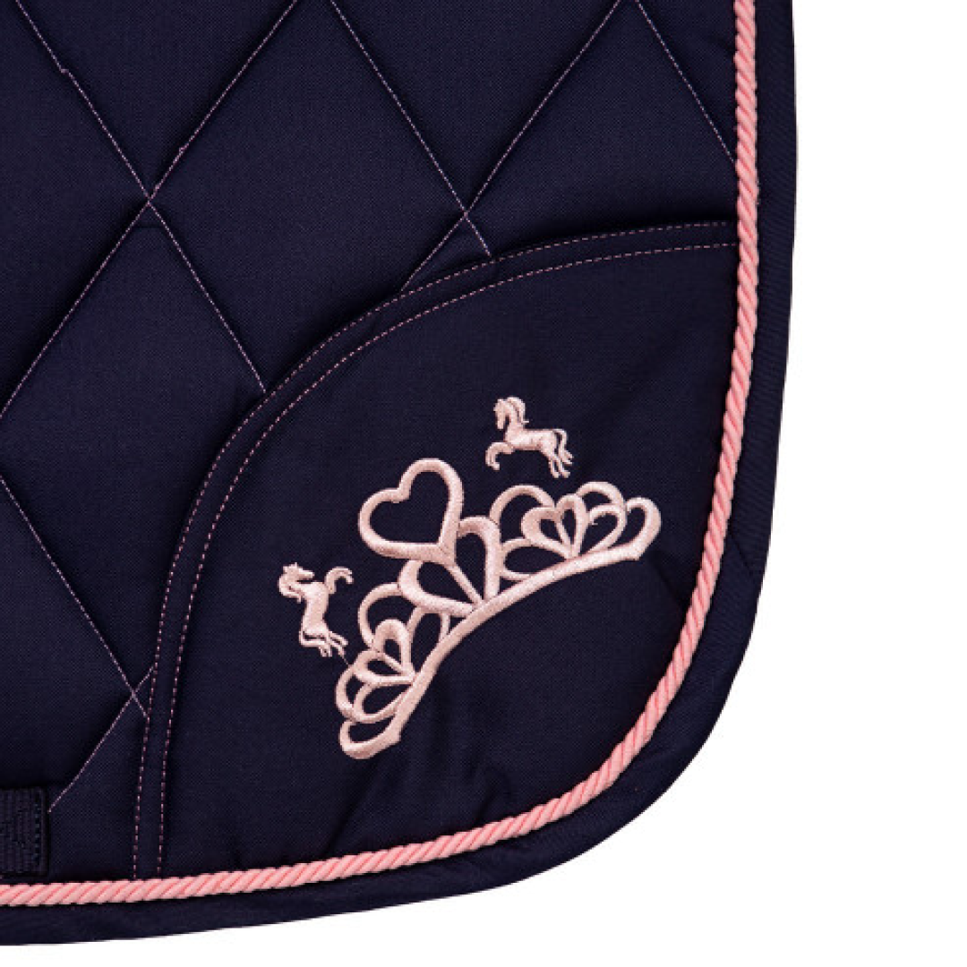 Little Rider The Princess and the Pony Saddle Pad #colour_navy-peach