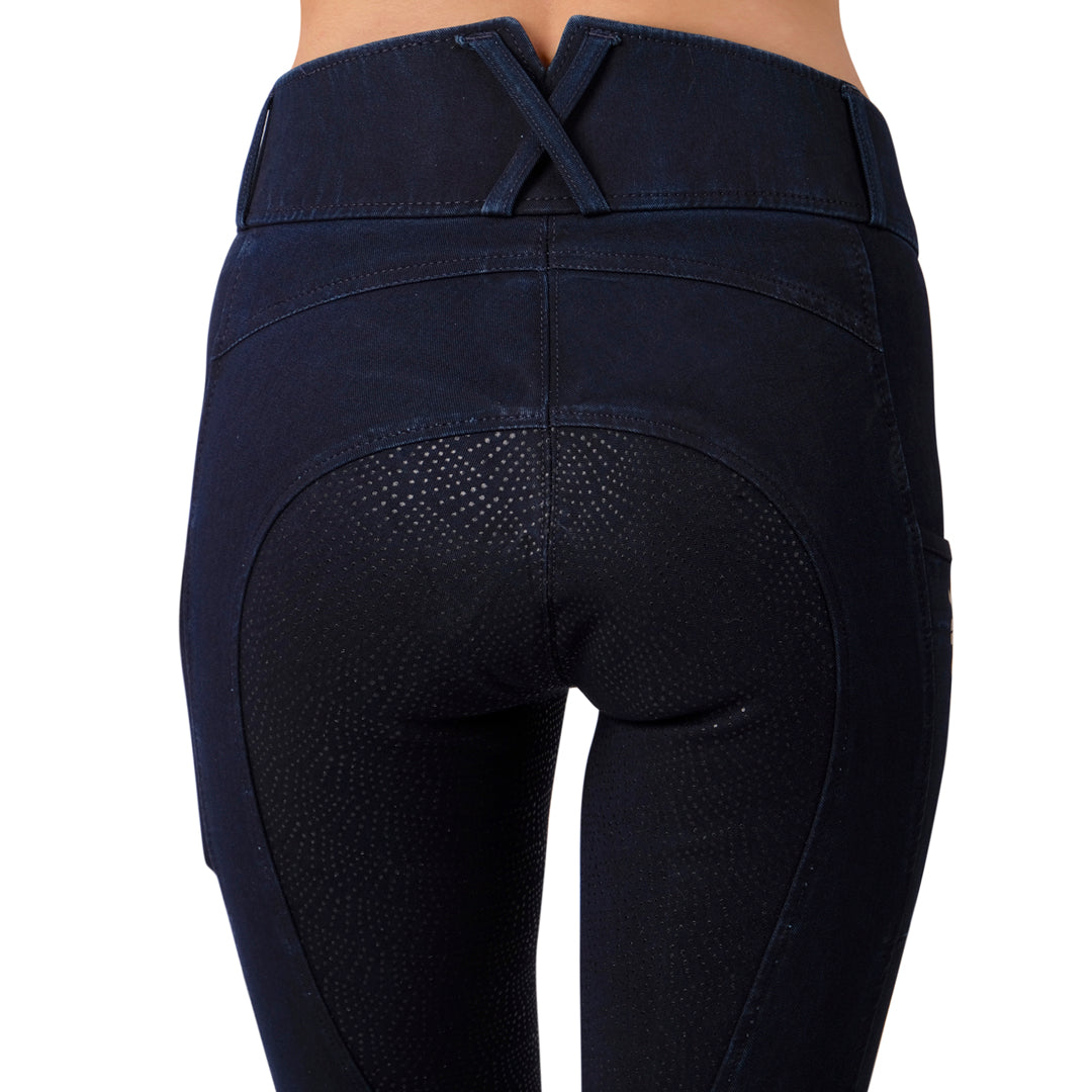 Montar Rebel High Waist Full Grip Breeches #colour_denim