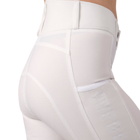 Montar Rebel High Waist Full Grip Breeches #colour_white