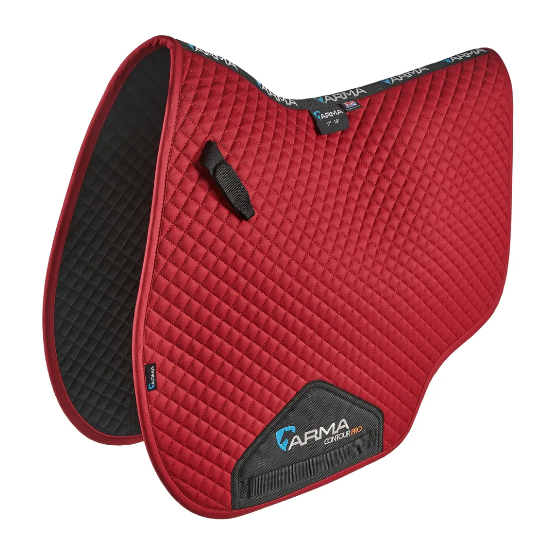 Shires ARMA Euro Cut Saddlecloth #colour_deep-red