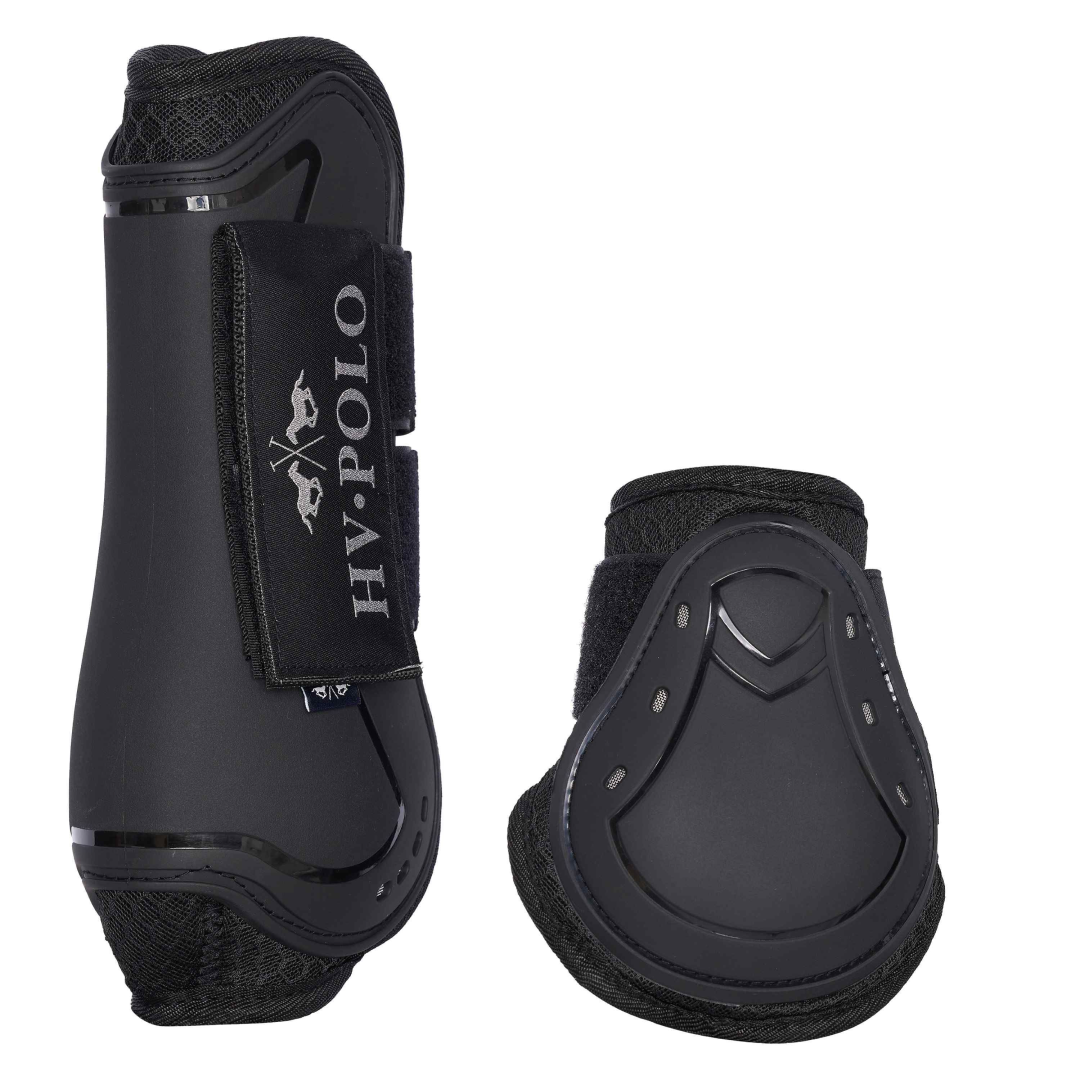 HV Polo Classic Tendon and Fetlock Boot Set #colour_black