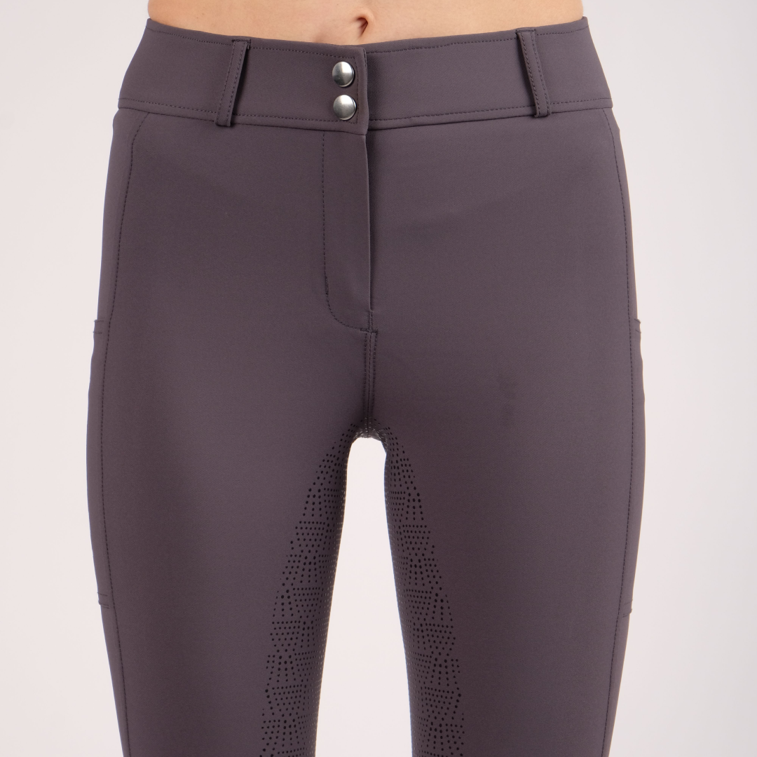 Montar Rebel High Waist Full Grip Breeches #colour_grey