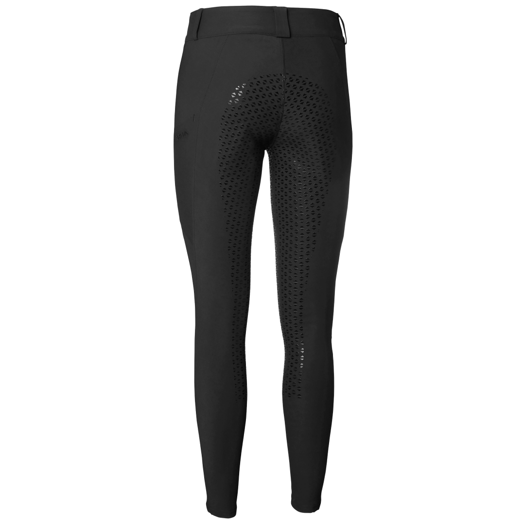 Stierna Schwarze Vera-Reithose mit Vollbesatz