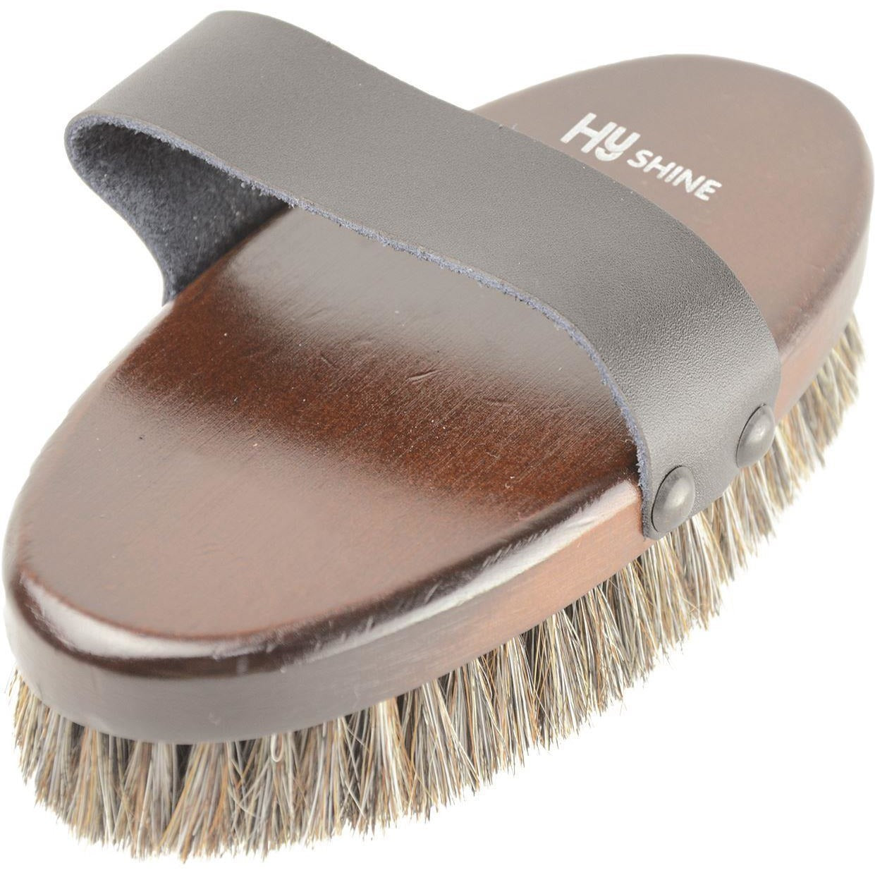 Brosse pour le corps en bois HySHINE Deluxe en crin de cheval