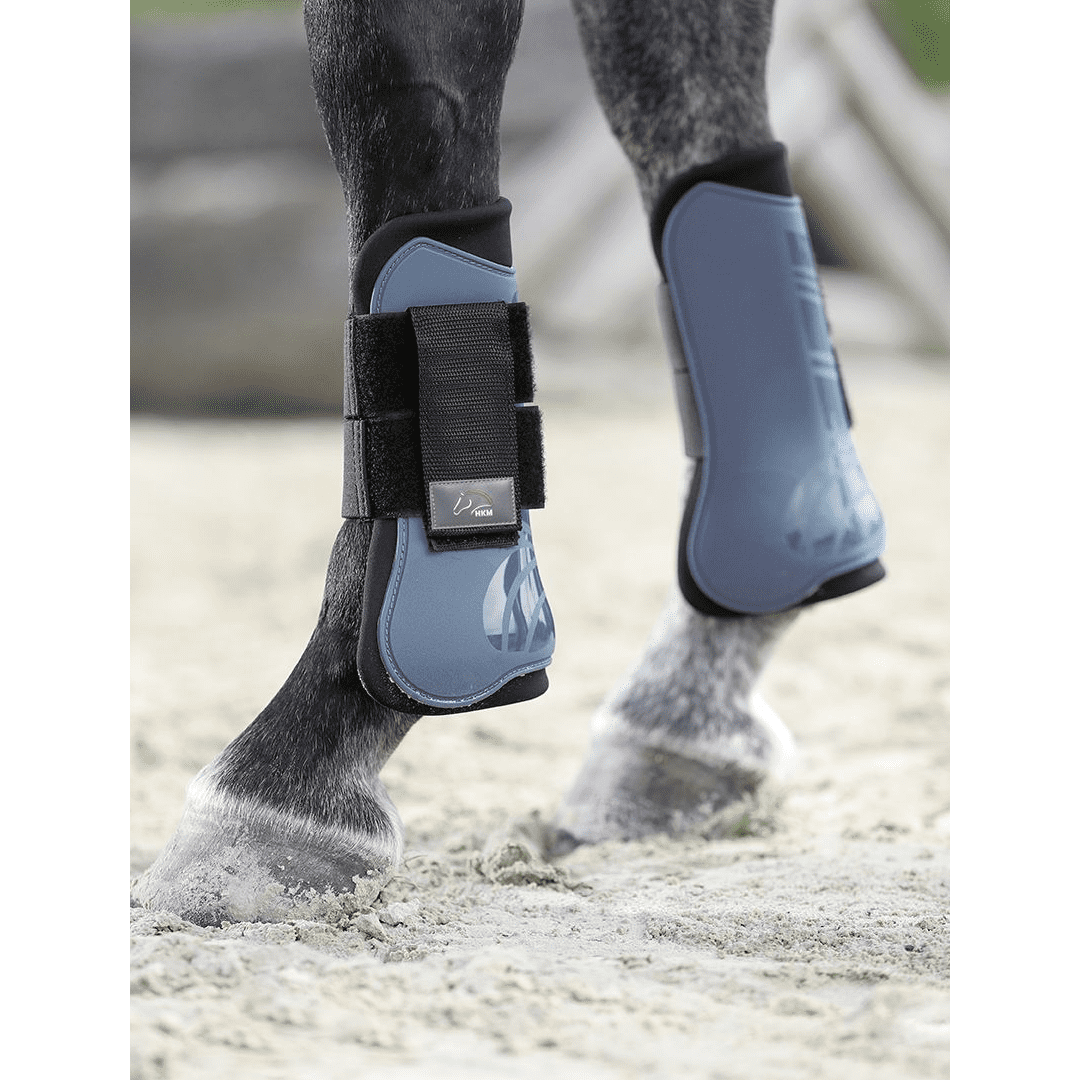HKM Genua Protection And Fetlock Boots #colour_deep-blue-black