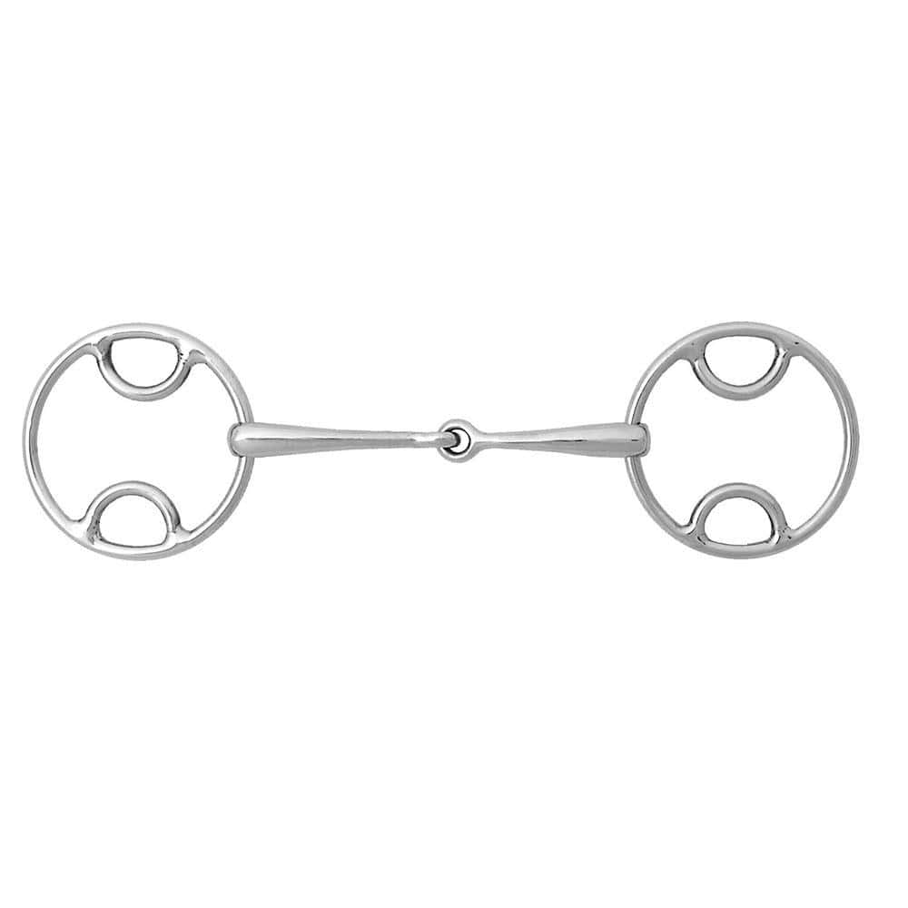 Mors à filet à anneau libre Beval articulé en acier inoxydable Korsteel