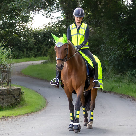 Woof Wear Children's Hi Vis Riding Vest #colour_yellow