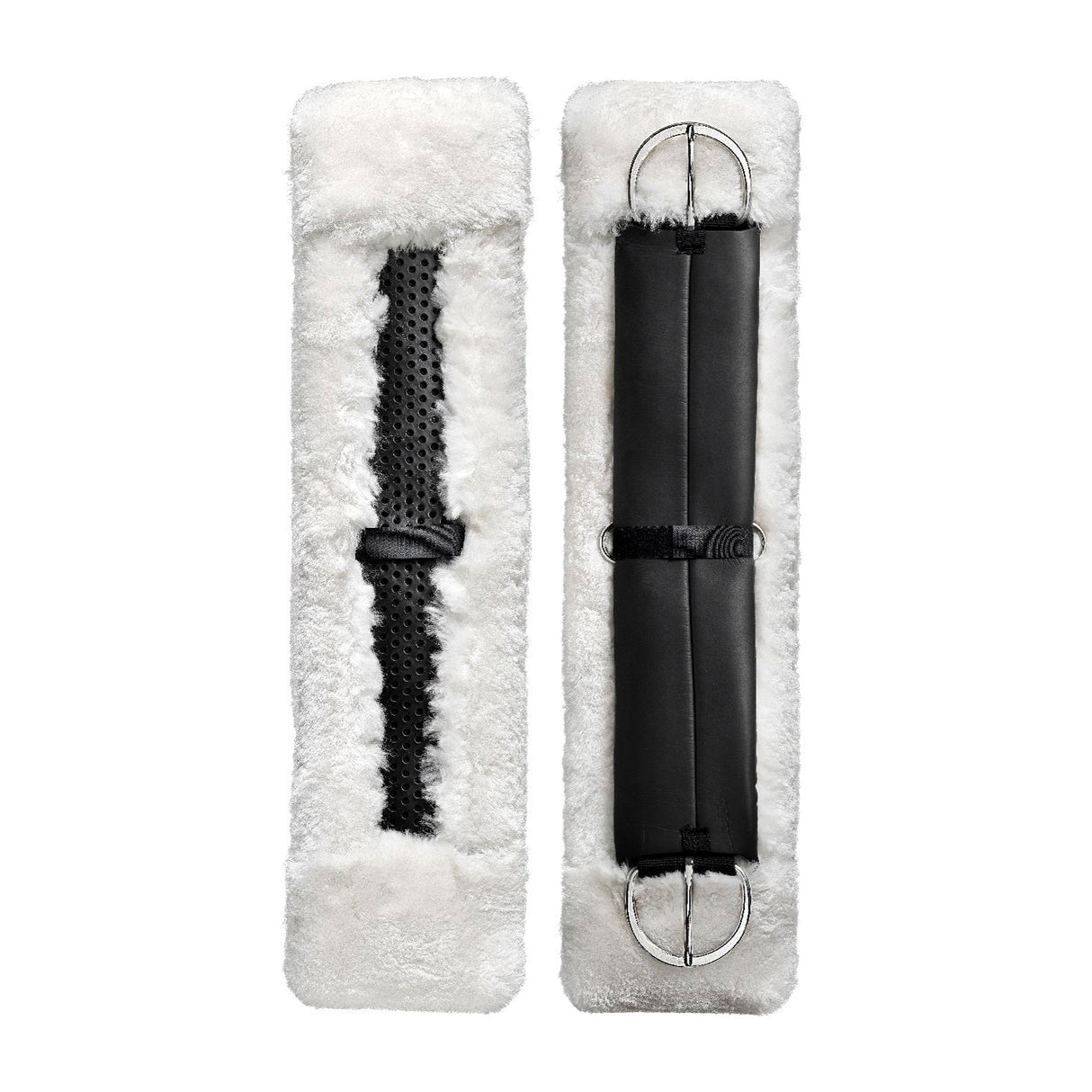 Acavallo Western Girth Sleeve Gel Classic Sheepskin #colour_natural