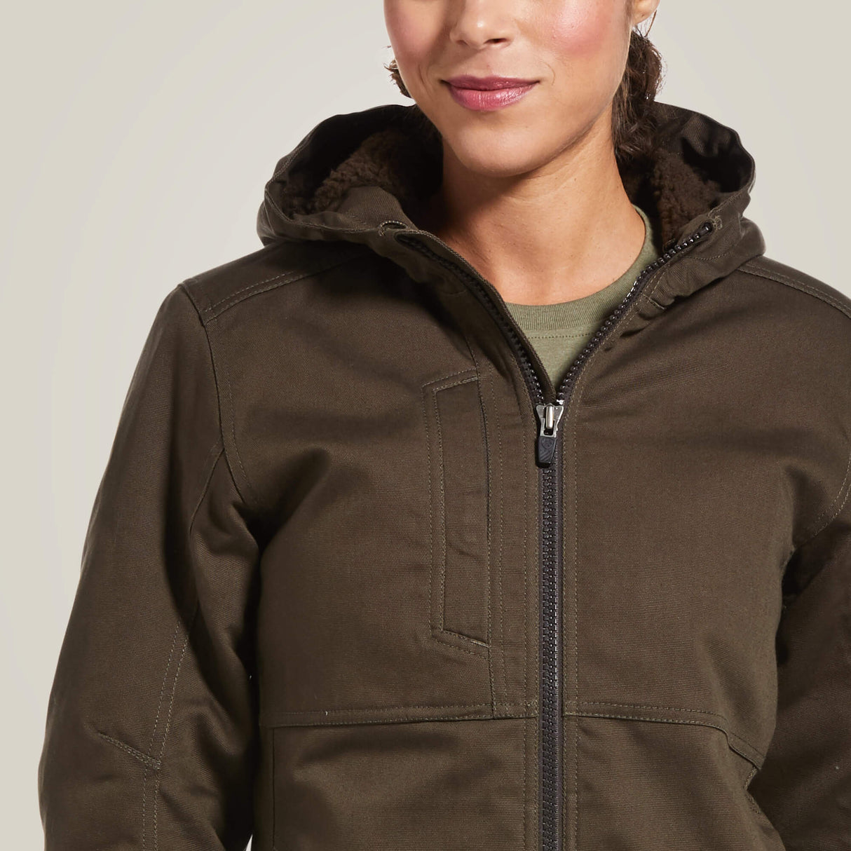 Ariat Women's Rebar Duracanvas Insulated Jacket - Wren #colour_brown