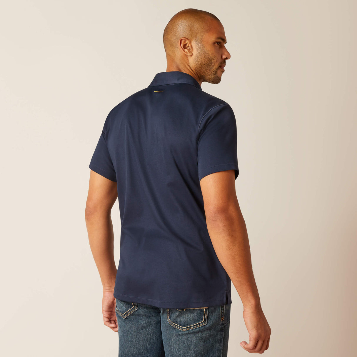 Ariat Men's Rebar Foreman Ss Polo Shirt #colour_navy