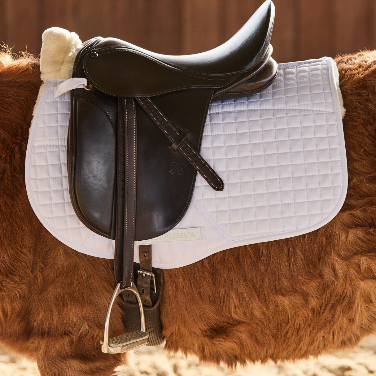 Weatherbeeta Prime Comfy Fleece All Purpose Saddle Pad #colour_white