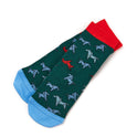 Shires Tikaboo Children's Ankle Socks #colour_green-horses