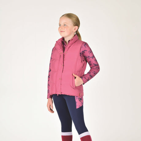 Dublin Kids Patrice Everyday Puffer Vest #colour_red-violet