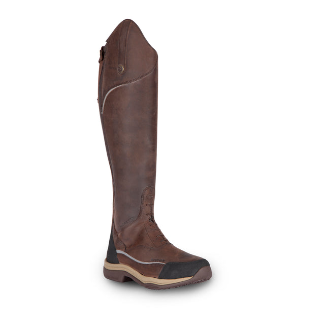 Shires Moretta Voltana Standard Children's Long XGRIP Boots #colour_brown