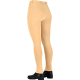 Saxon Warm Up Ladies Zip Front Jodhpurs #colour_beige