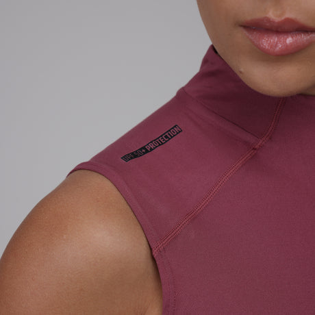 Shires Aubrion Ladies React Sleeveless Base Layer #colour_mauve