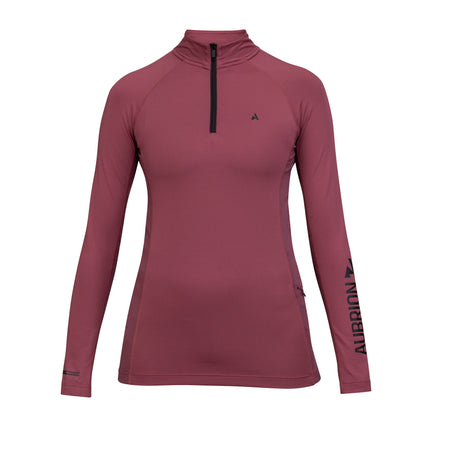 Shires Aubrion Ladies React Long Sleeve Base Layer #colour_mauve