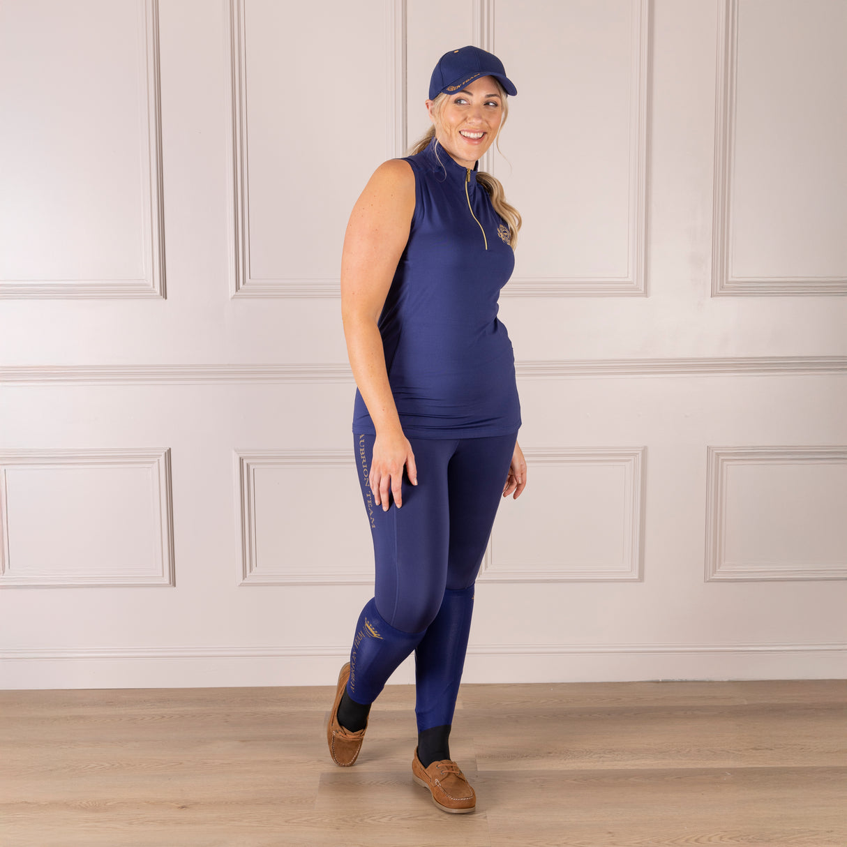 Shires Aubrion Ladies Team Sleeveless Base Layer #colour_midnight