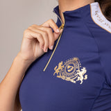 Shires Aubrion Ladies Team Short Sleeve Base Layer #colour_midnight