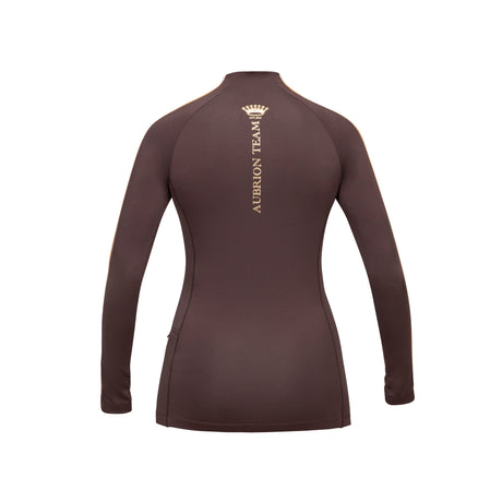 Shires Aubrion Ladies Team Long Sleeve Base Layer #colour_umber