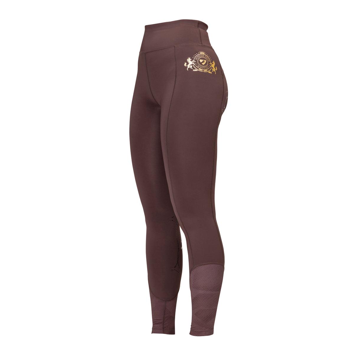 Shires Aubrion Ladies Team Riding Tights #colour_umber