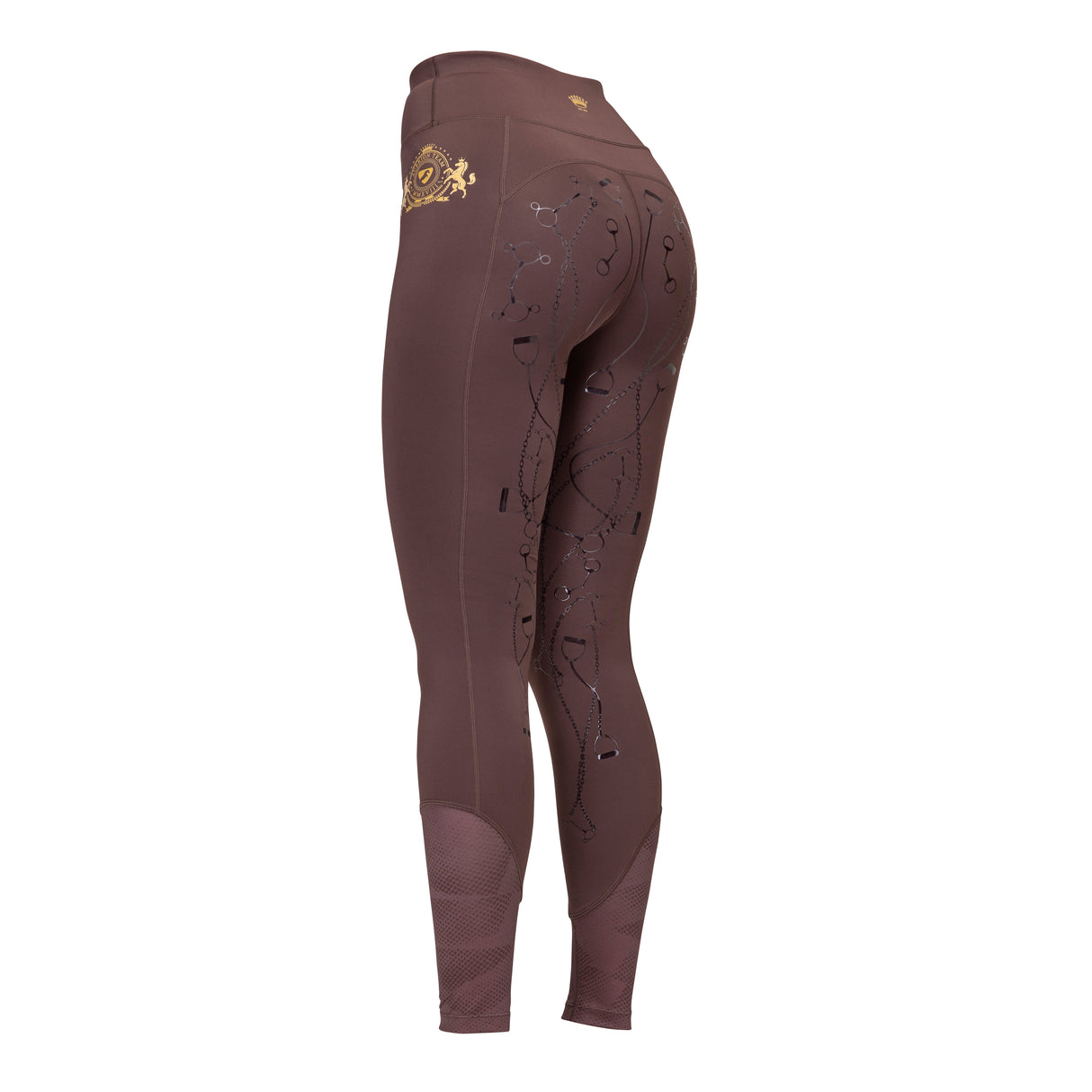 Shires Aubrion Ladies Team Riding Tights #colour_umber