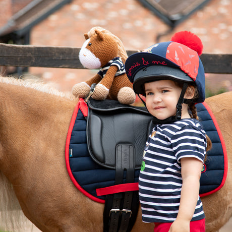 Shires Winne & Me Saddle Pad #colour_navy