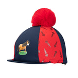 Shires Winnie & Me Hat Silk #colour_navy-red