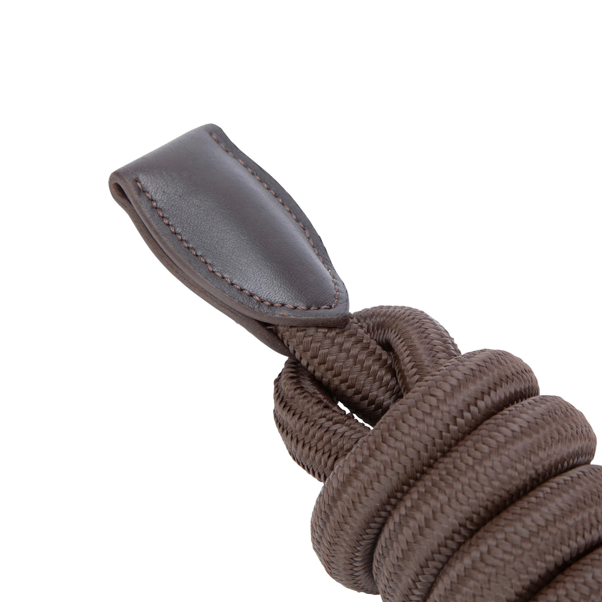 Shires Velociti Lusso Leather Lead Rope #colour_havana
