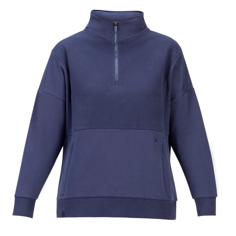 Shires Aubrion React Quarter Zip Sweater #colour_midnight