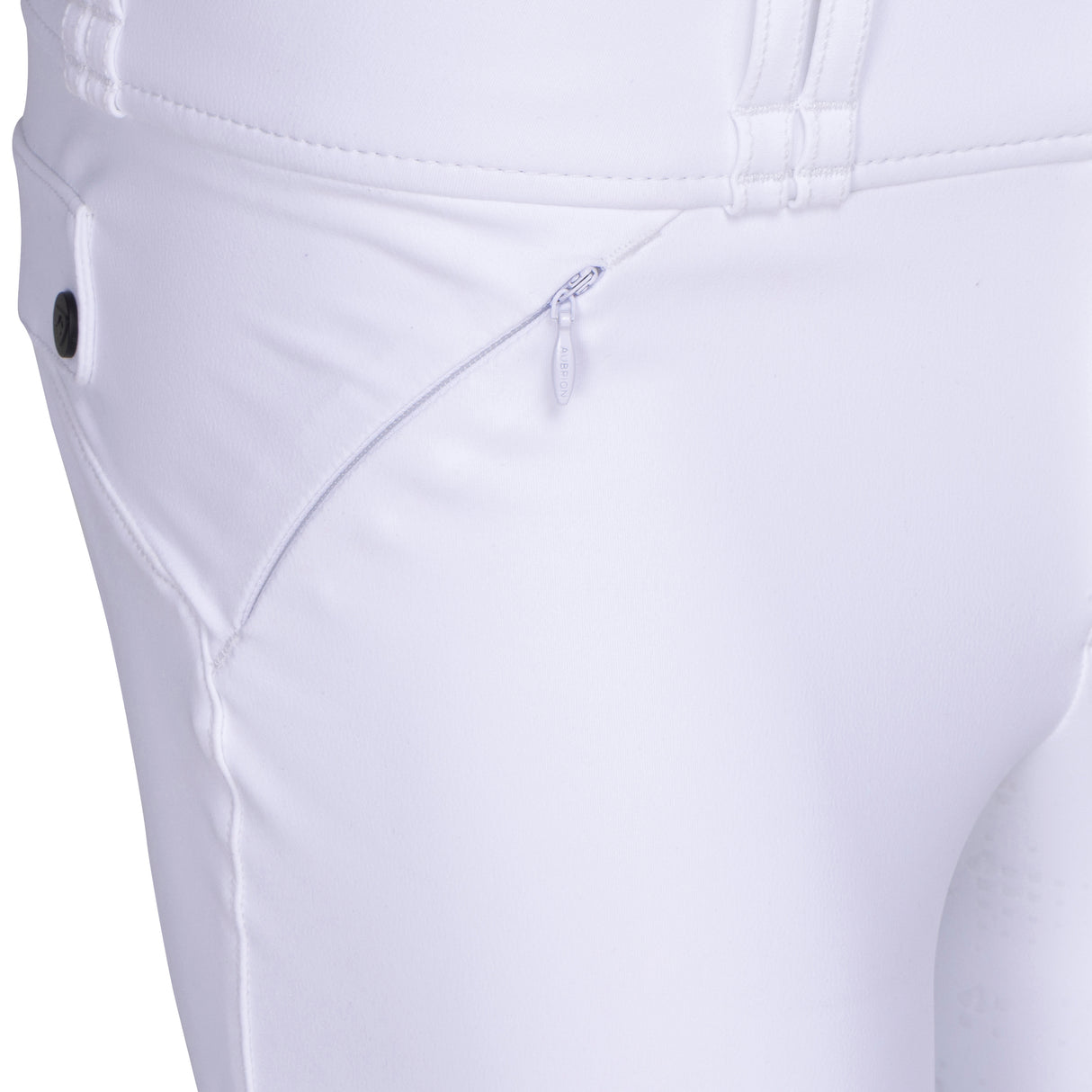 Shires Aubrion Optima MX Breeches - Young Rider #colour_white