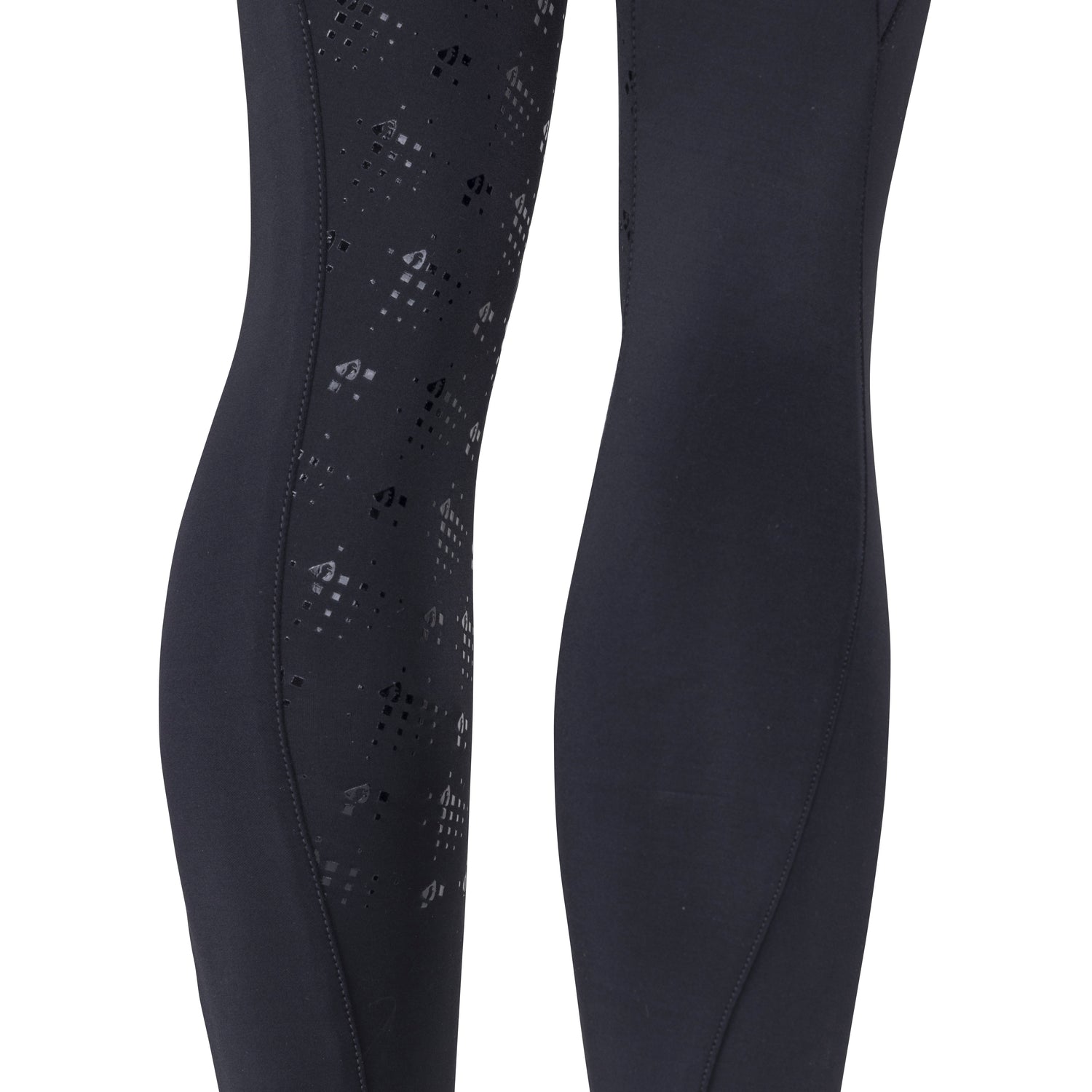 Shires Aubrion Optima LX Riding Tights - Young Rider #colour_black