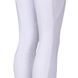 Shires Aubrion Optima LX Riding Tights - Young Rider #colour_white