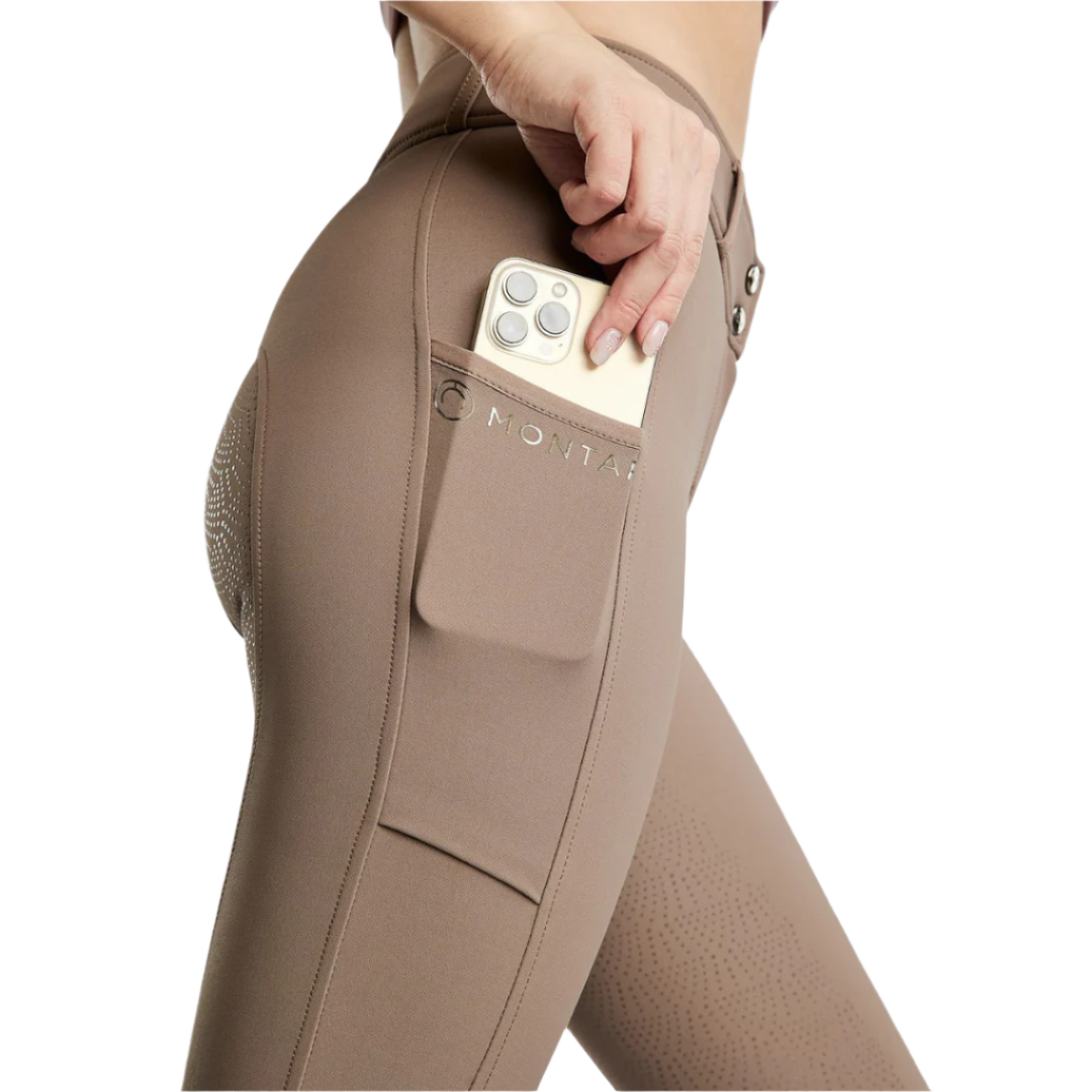 Montar Megan Full Seat Breeches with Phonepockets #colour_cinder