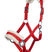HKM Head Collar -Bischofshofen- with Plush Padding #colour_red