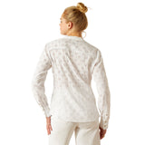 Ariat Women's Clarion Long Sleeve Blouse #colour_white-eyelet