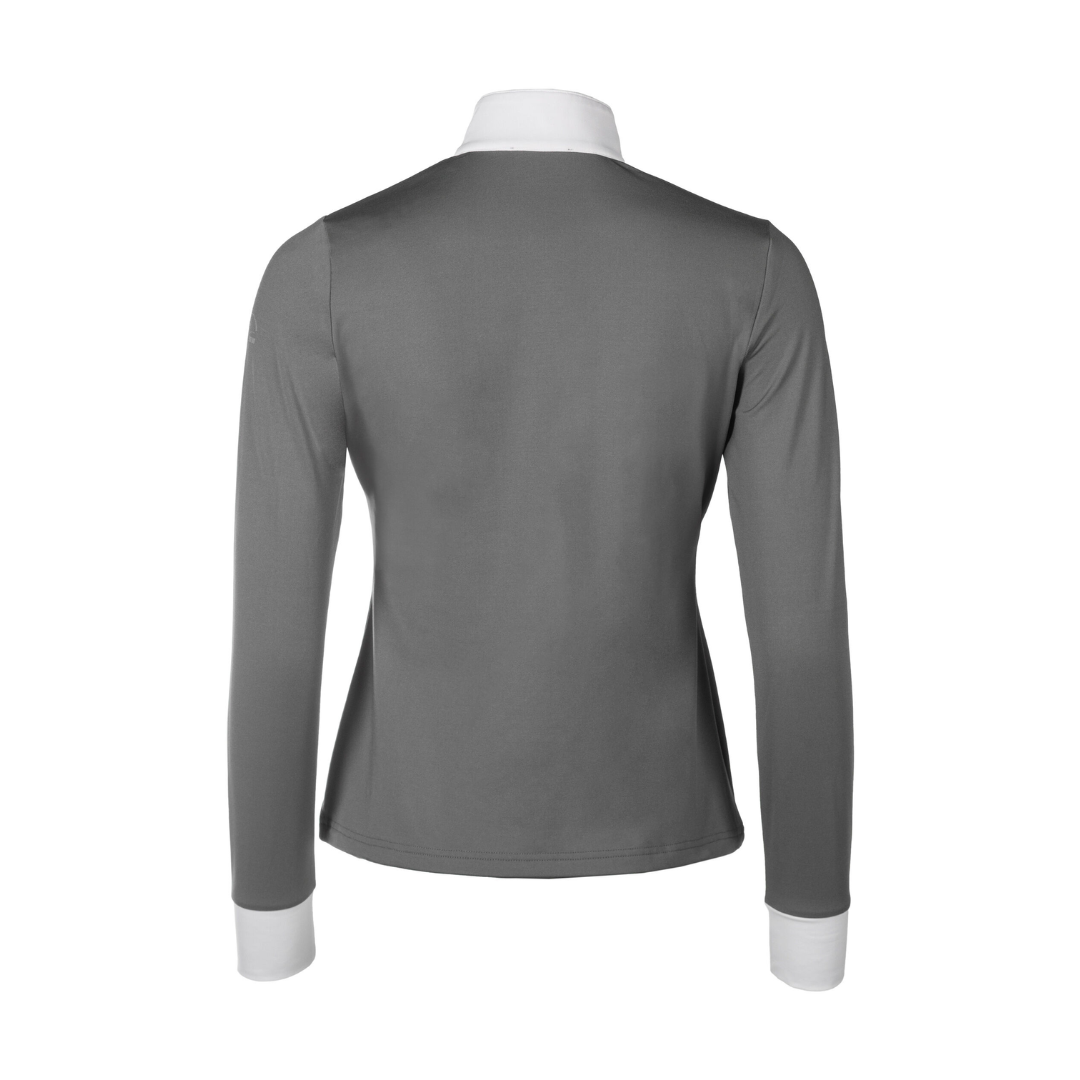 HKM Women's Long Sleeve Competition Shirt -Emilia- #colour_grey