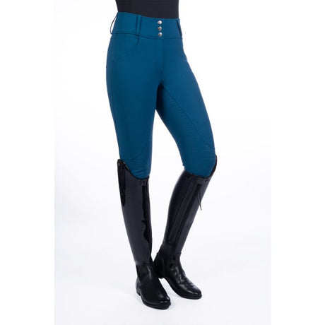 HKM Ladies Full Seat Riding Breeches -Port Royal #colour_deep-blue