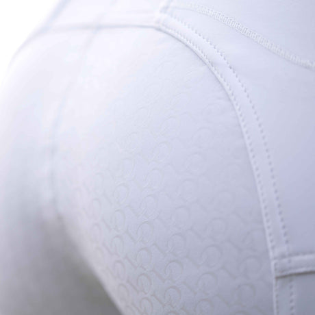 HKM Children's Silicone Full Seat Riding Breeches -Amalfi- #colour_white