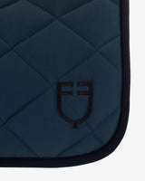 Jumping saddle pad with embroidered logo black line edition - NAVY