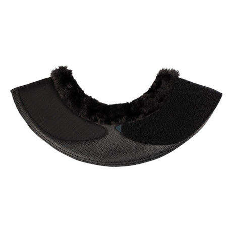 Acavallo Bell Boots Faux Sheepskin & Hook-And-Loop Closure #colour_black