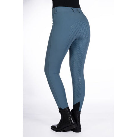 HKM Ladies Full Seat Riding Breeches -Tampa- #colour_smokey-blue