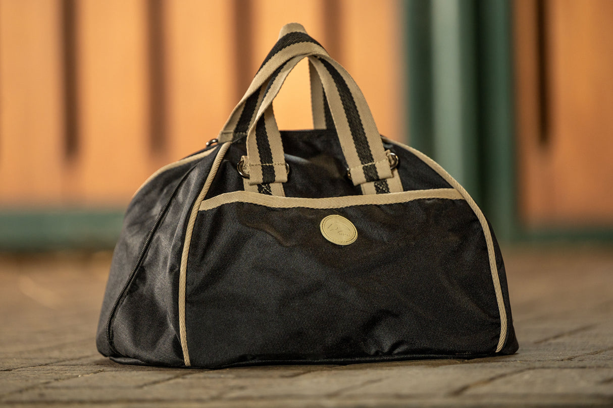 HKM Helmet Bag -Joules- #colour_black-beige