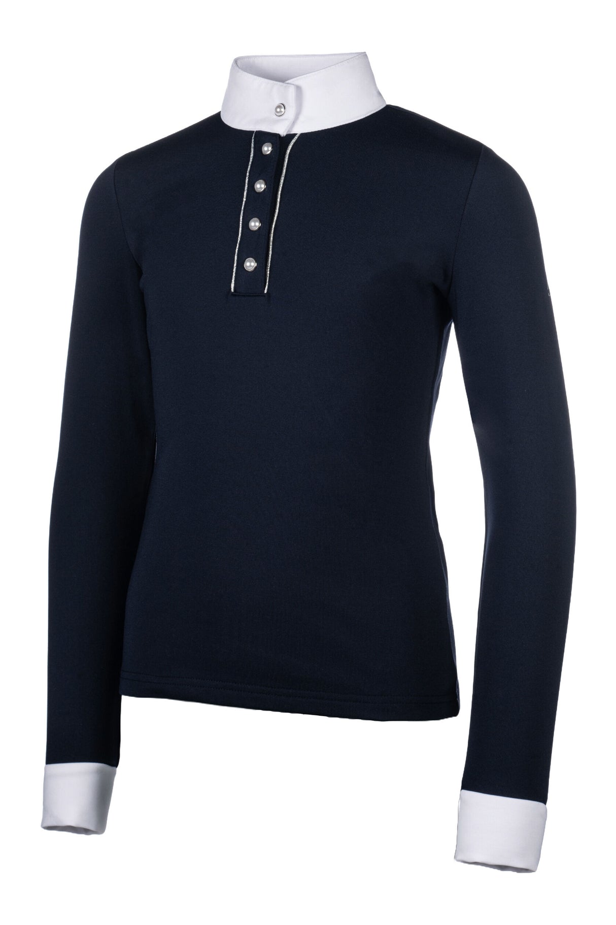 HKM Children's Long Sleeve Competition Shirt -Emilia Kids- #colour_deep-blue