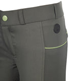 HKM Children's Silicone Full Seat Riding Breeches -Claire- #colour_grey-green