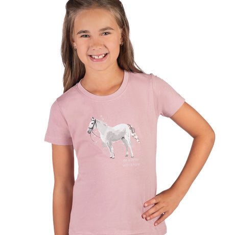 HKM Children's T-shirt -Sparkle- #colour_antique-pink