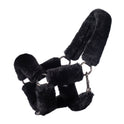 HKM Head Collar with Faux Fur -Hobby Horsing- #colour_black