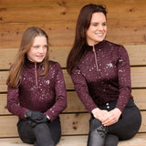 Hy Equestrian Enchanted Collection Base Layer #colour_plum-rose-gold