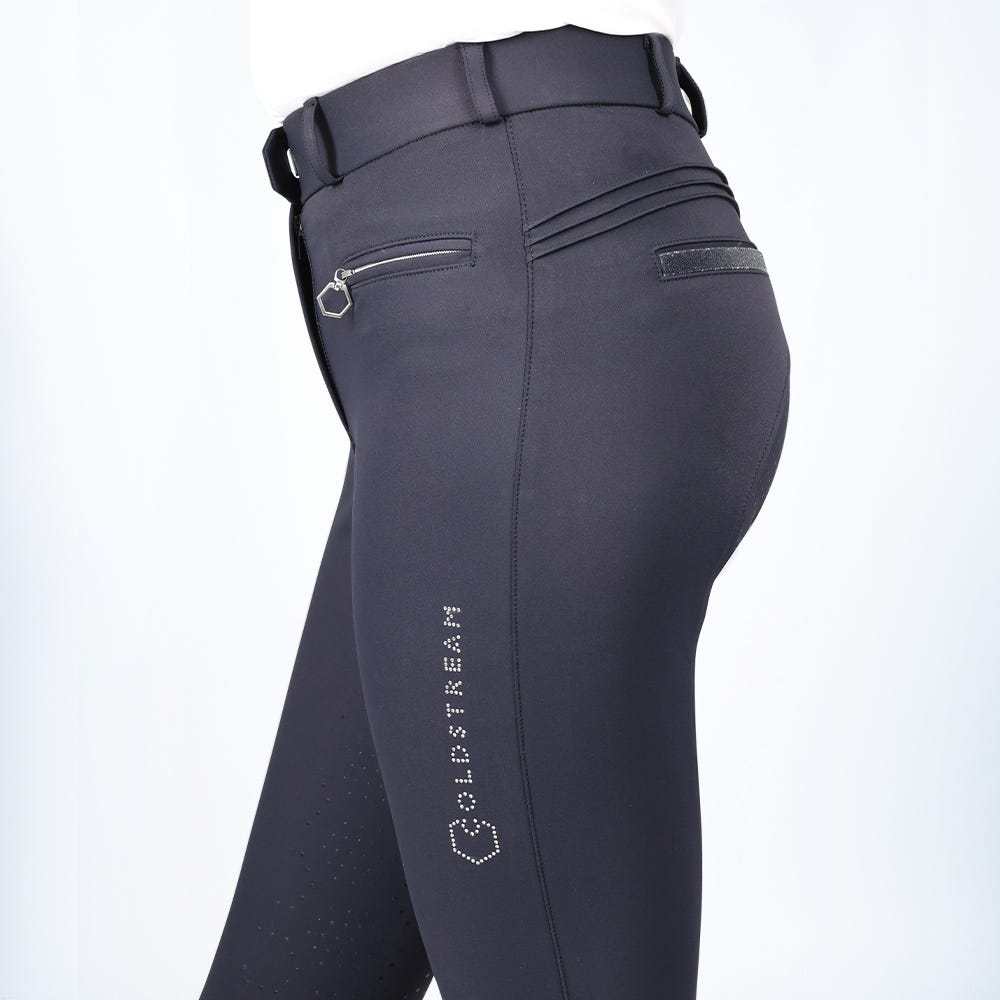 Coldstream Ladies Eckford Crystal Breeches #colour_navy
