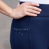Hy Equestrian Roka Regal Riding Tights #colour_navy